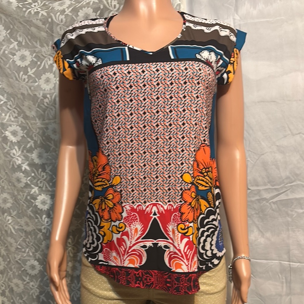 Express Graphic Multicolor Blouse - image 3